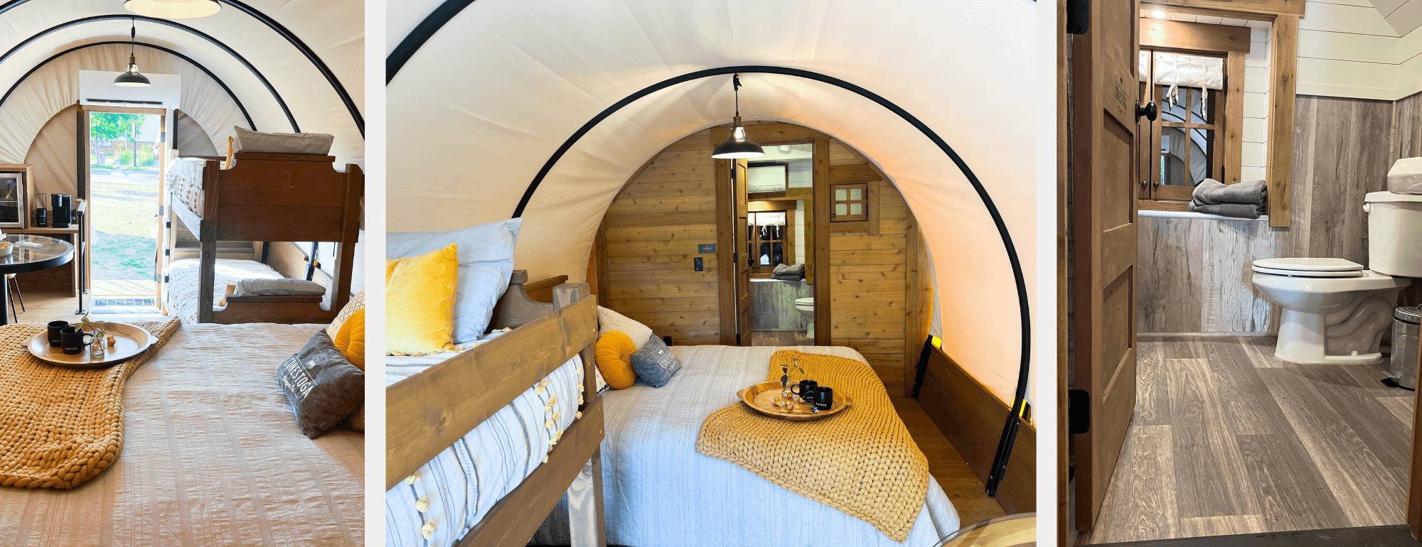 Inside photos of luxury camping wagon